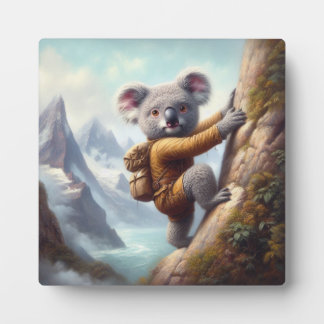 Placa Expositora Subiendo montañas con koala