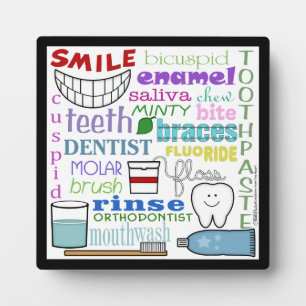 Placa Expositora Subterráneo de términos dentales