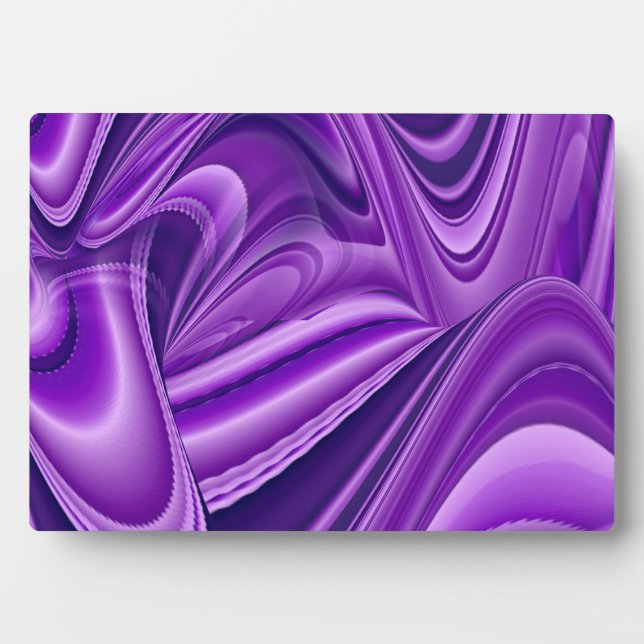Placa Expositora Sueños del arcoiris de flores moradas (Frente)