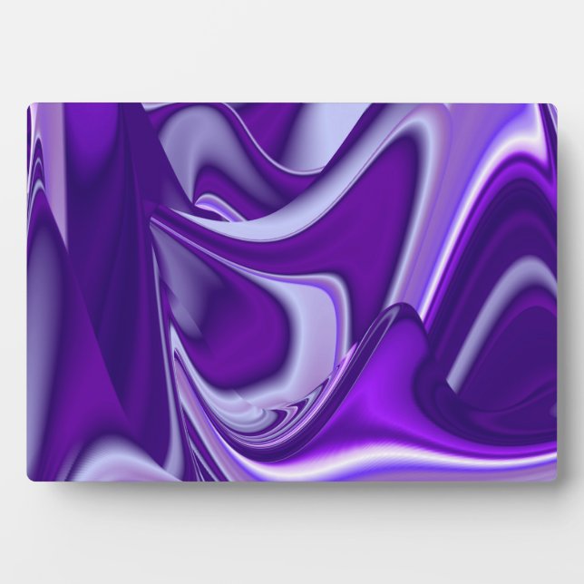 Placa Expositora Sueños del arcoiris de flores moradas (Frente)