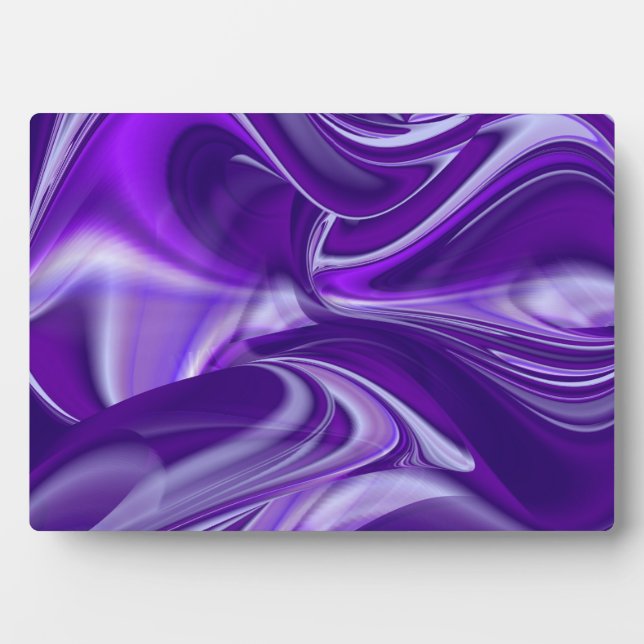 Placa Expositora Sueños del arcoiris de flores moradas (Frente)