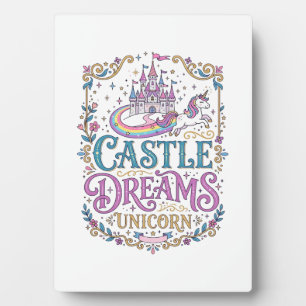 Placa Expositora Sueños del Castillo de Unicornio Unicornio Fondo B