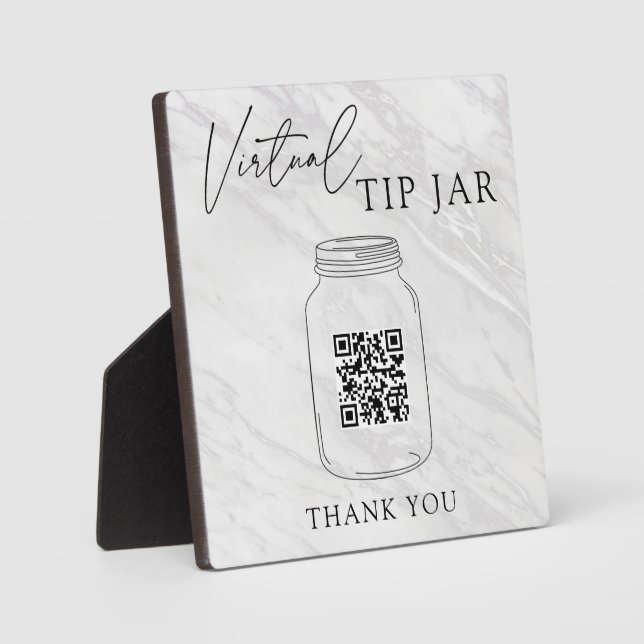 Placa Expositora Sugerencia virtual Jar QR Rótulo de código Jar (Anverso)
