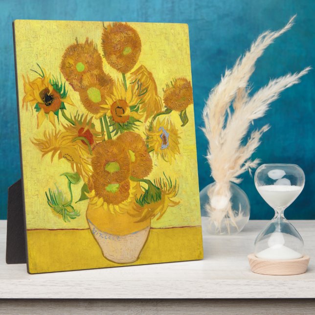 Placa Expositora Sunflowers, Vincent van Gogh (Lado)