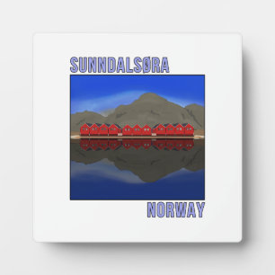 Placa Expositora Sunndalsora Noruega Escandinavia