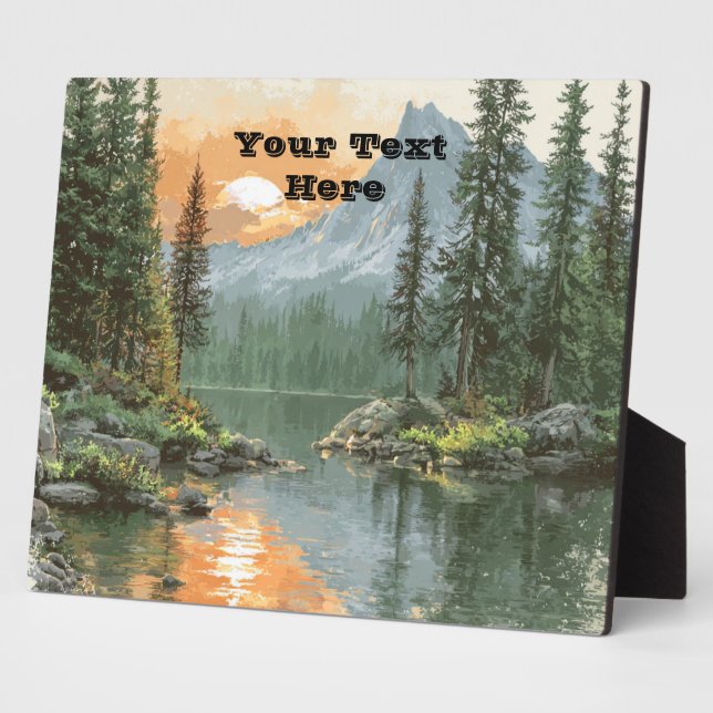 Placa Expositora Sunset Lake (Lado)