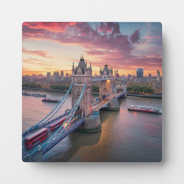 Placa Expositora Sunset sobre Londres (Frente)
