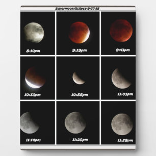 Placa Expositora Superluna y eclipse