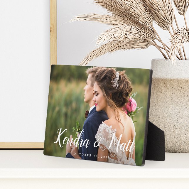 Placa Expositora Superposición de moda | Foto Boda personalizada (Subido por el creador)
