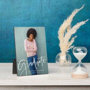 Placa Expositora Superposición de script de moda Foto de graduaci