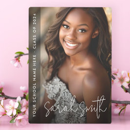 Placa Expositora Superposición oscura del guión moderno de graduaci