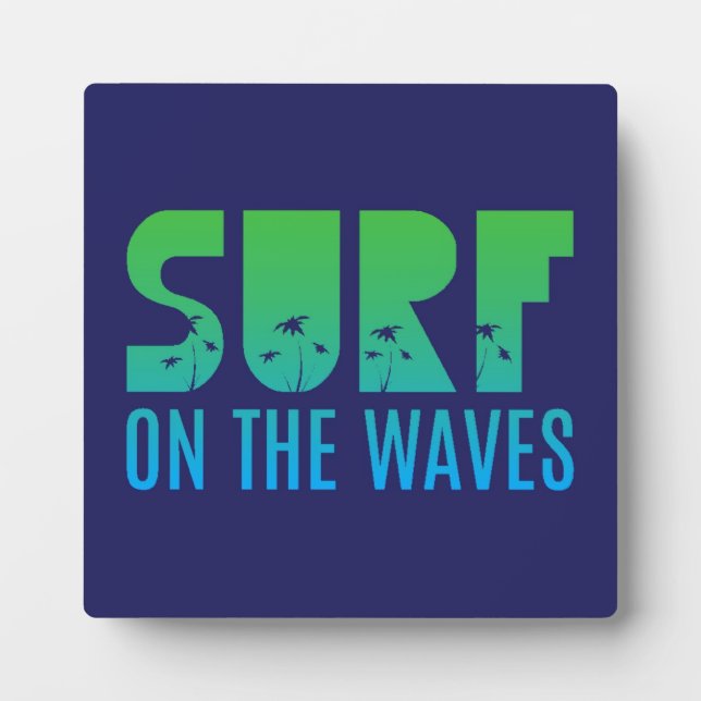 Placa Expositora Surf En El Poster De Las Ondas (Frente)