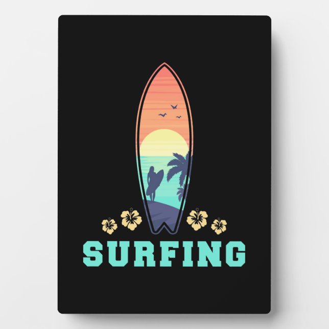 Placa Expositora Surf Y Flor (Frente)