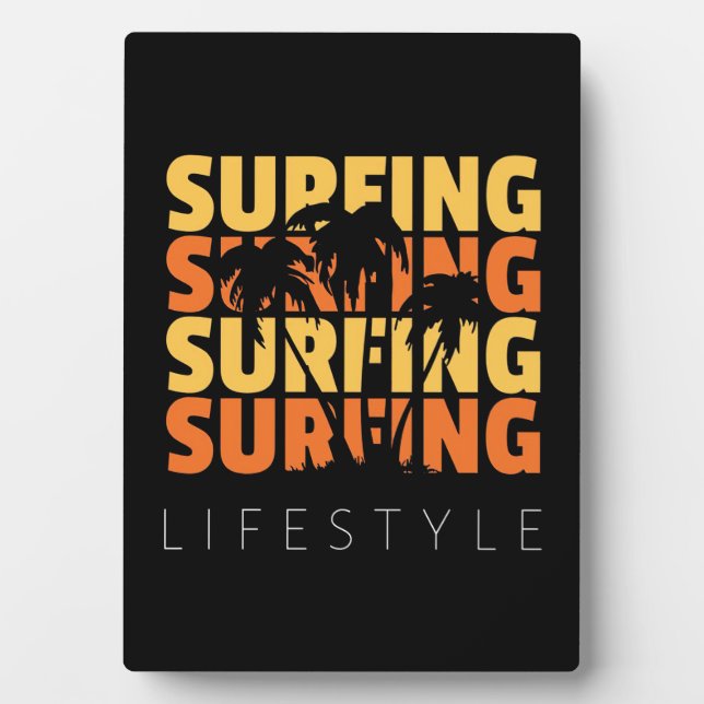 Placa Expositora Surfing Life Style Surfing (Frente)