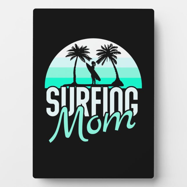 Placa Expositora Surfing Mom (Frente)