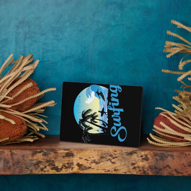 Placa Expositora Surfing Sea Beach (Lado)
