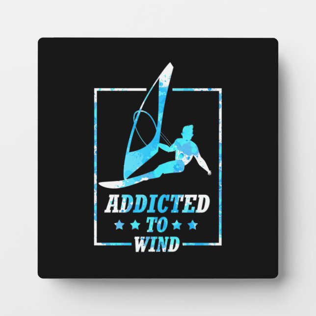 Placa Expositora Surfista Adicto Al Viento (Frente)