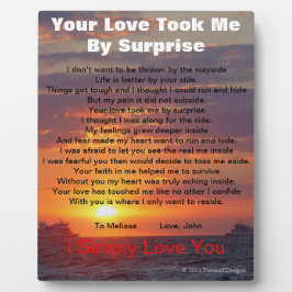 Placa Expositora Surprise Love Poem Ocean EASEL