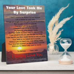 Placa Expositora Surprise Love Poem Ocean EASEL
