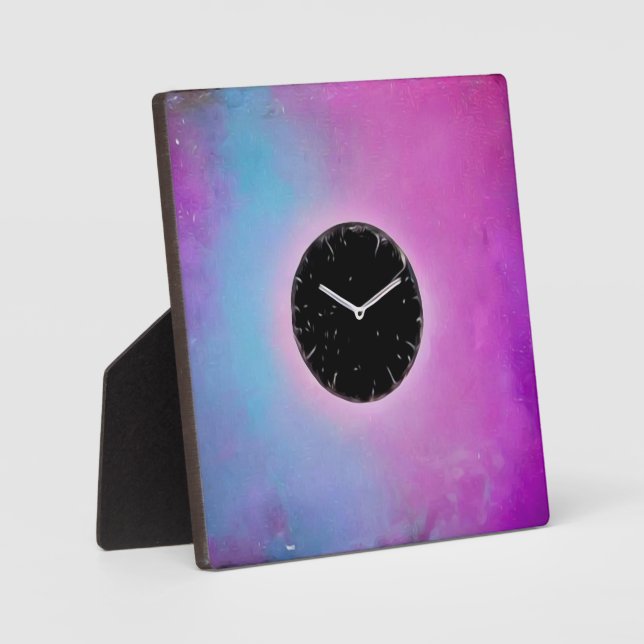 Placa Expositora Surreal Black Clock Face (Anverso)