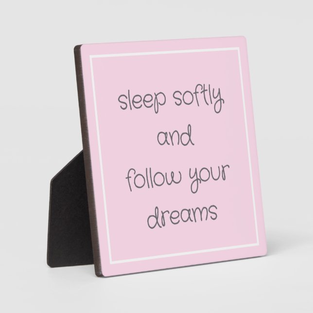 Placa Expositora Sweet Bedtime Words art (Anverso)