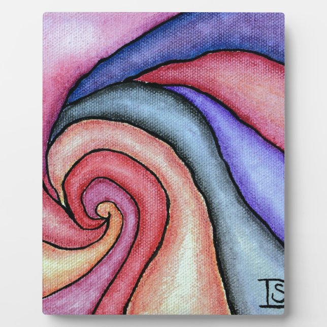 Placa Expositora Swirl acuarela (Frente)