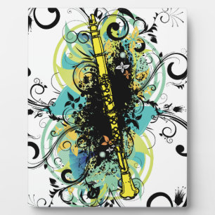 Placa Expositora Swirl Grunge Clarinet