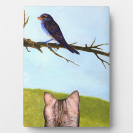 Placa Expositora Tabby Cats Talk to Birds