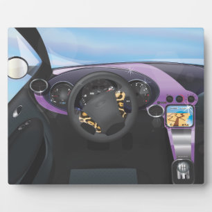 Placa Expositora Tablero de automóvil deportivo