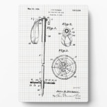 Tabletop de Patente de Cuchillo de Esquí Vintage
