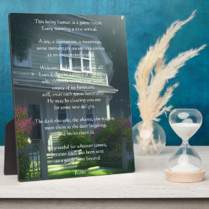 Placa Expositora Tabletop de poema rumi de Guest House