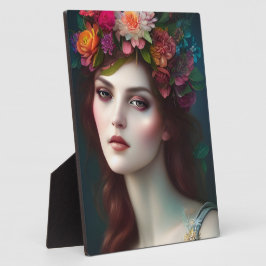 Placa Expositora Tabletop de retrato de flores asombrosas de la dio