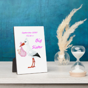 Placa Expositora Tabletop Plaque con Easel Big Sister Septiembre 20