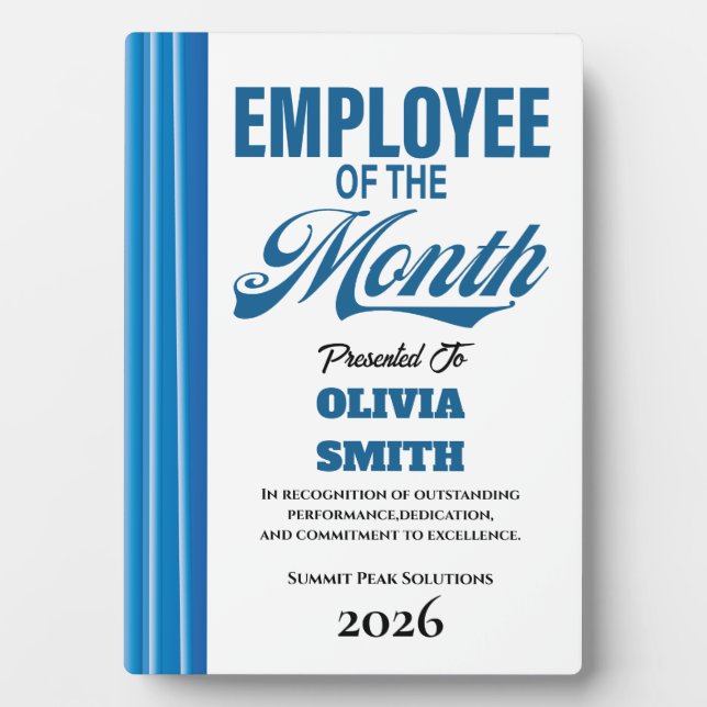 Placa Expositora Tabletop Plaque with Easel (Frente)