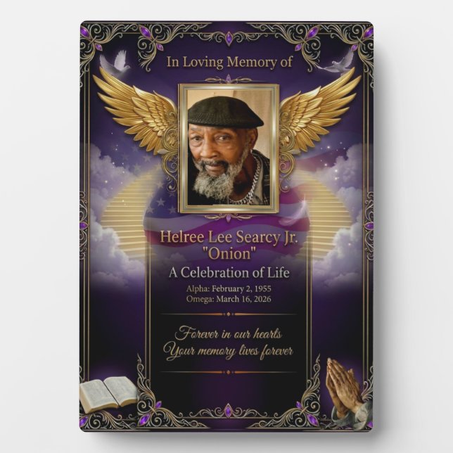 Placa Expositora Tabletop Plaque with Easel (Frente)