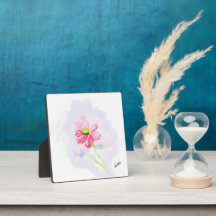 Tabletop Plaque with Easel :  Iris In Bloom.