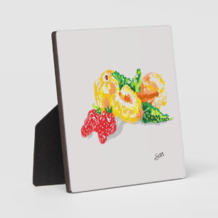 Placa Expositora Tabletop W/Canvas : Fruta Para El Día