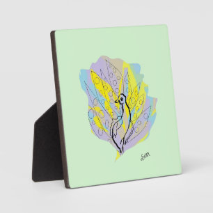 Placa Expositora Tabletop W/Canvas : Plaque de pavo