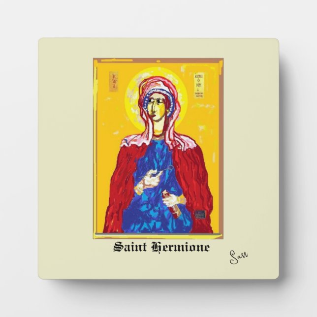Placa Expositora Tabletop W/Canvas : Saint Hermione (Frente)