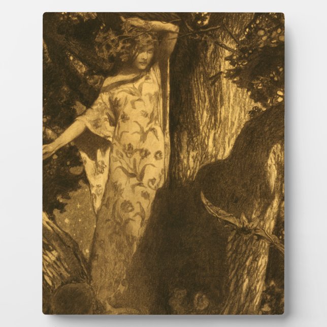 Placa Expositora Tan atormentados guardianes de la luna de la noche (Frente)