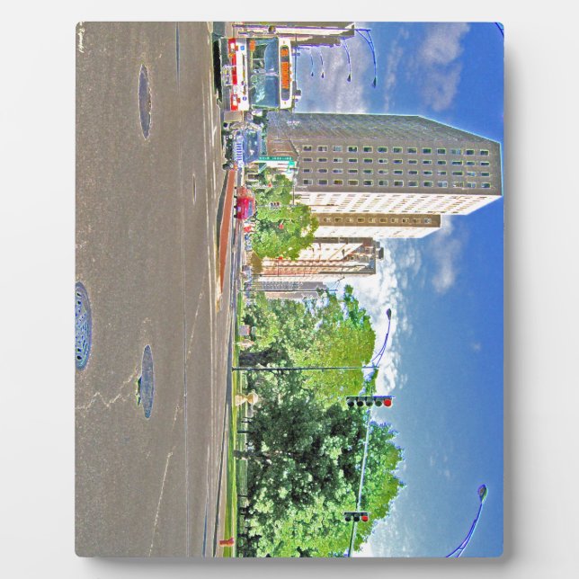 Placa Expositora Tarde ocupada de Chicago (Frente)