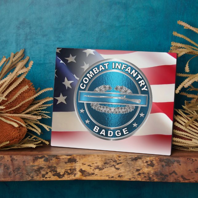 Placa Expositora Tarjeta de infantería de combate CIB (Lado)