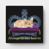 Tarjeta postal de cojín corgi reina personalizable