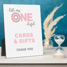 Placa Expositora Tarjetas de cumpleaños y regalos rosas