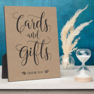 Placa Expositora Tarjetas y regalos Rótulo de Boda ruso