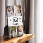 Placa Expositora Te Ama Papá Collage de fotos Moderno<br><div class="desc">La placa de Collage de fotos moderno de Dad We Love You Heart Modern es un regalo conmovedor y personalizado que muestra tu amor por tu padre. Esta placa de bonito diseño cuenta con un collage de fotos en forma de corazón que le permitirá añadir sus fotos familiares favoritas en...</div>