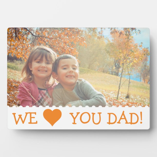 Placa Expositora Te Ama Papá Personalizado (Frente)