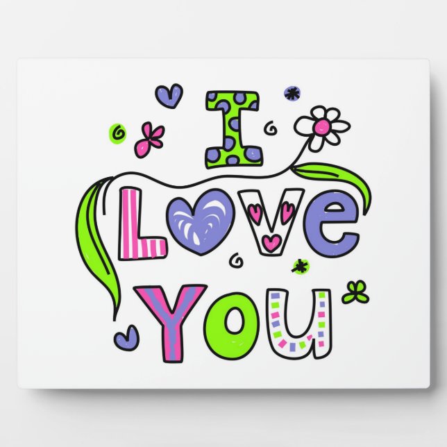 Placa Expositora Te Amo (Frente)