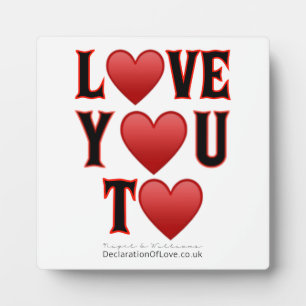 Placa Expositora Te Amo A