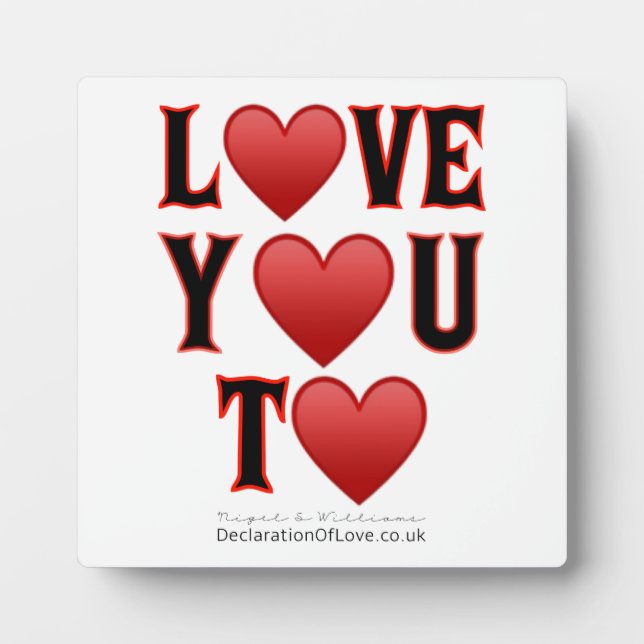 Placa Expositora Te Amo A (Frente)